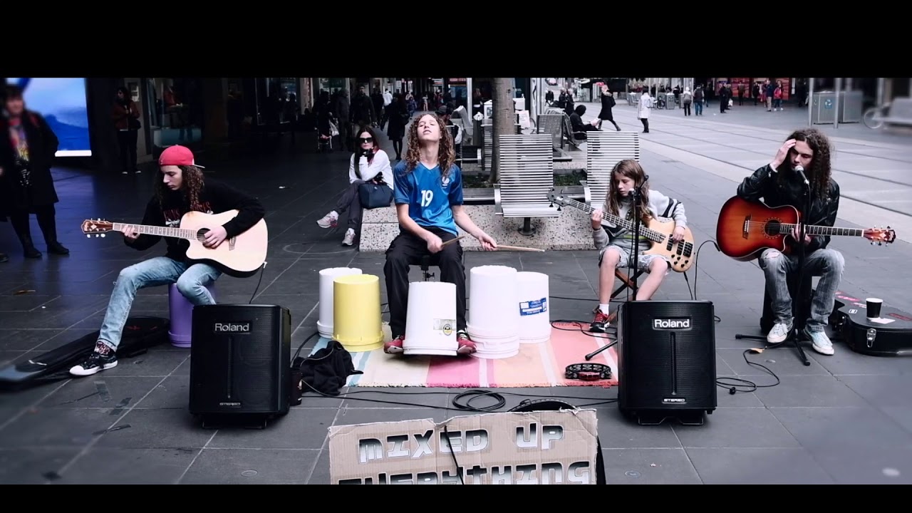 Street performance of 'Alive' performed by MixedUpEverything. (v2)