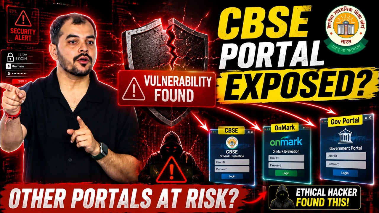 🚨 CBSE OnMark Vulnerability EXPOSED! Could Other Government Portals Be Next | hacker vlog