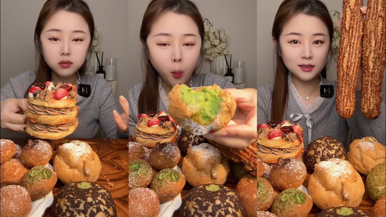 [ASMR] Dessert Mukbang Eating Chocolate Cake | Mukbang Eating Show💗🍰🧁