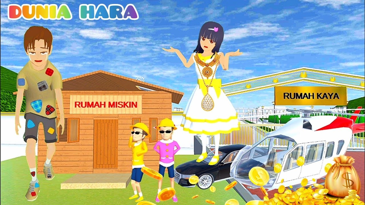 Yuta Miskin 💸 VS Mio Kaya 💵 | Yuta Jahat Tinggal Gubuk Sebelah Rumah Kaya Mio Baik Part 2 | Sakura