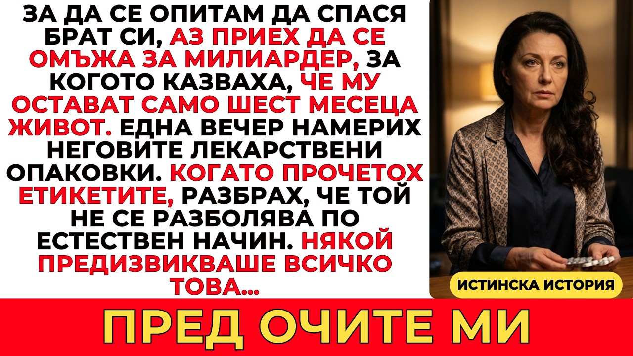 ЗА ДА СПАСЯ БОЛНИЯ СИ БРАТ, АЗ СЕ ОМЪЖИХ ЗА МИЛИАРДЕР — НО ОТКРИХ, ЧЕ БОЛЕСТТА МУ НЕ Е ЕСТЕСТВЕНА