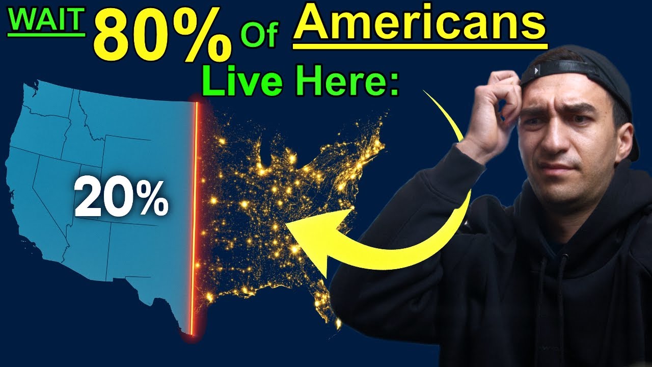 New Zealander LEARNS: 80% of Americans Live East of THIS Line!