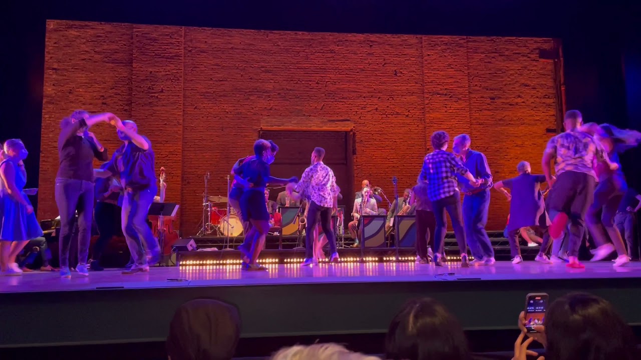 Sw!ng Out Brian Lawton and Latasha Barnes social dancing. Eyal Vilner band.