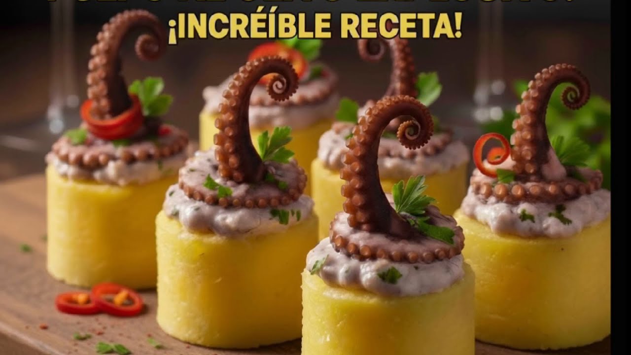 ¡¡La famosa receta  de pulpo que esta volviendo locos a todos !!!