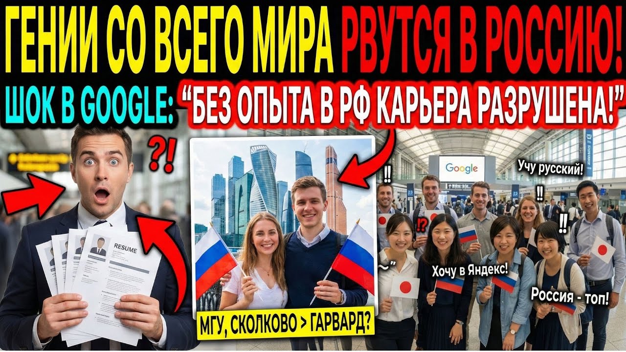 Данные Google раскрыли правду: Россия — страна №1 для мировых талантов #россия #russia travel