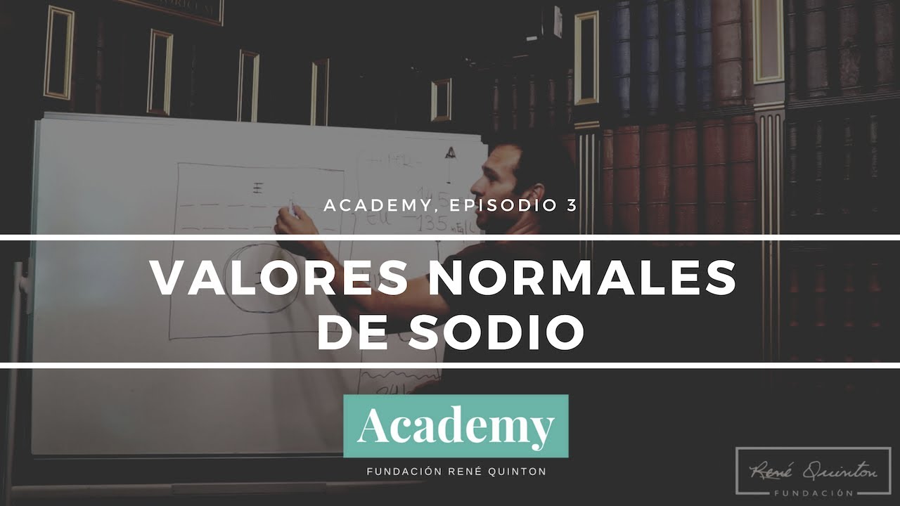 ¿Cuáles son los valores normales de sodio?