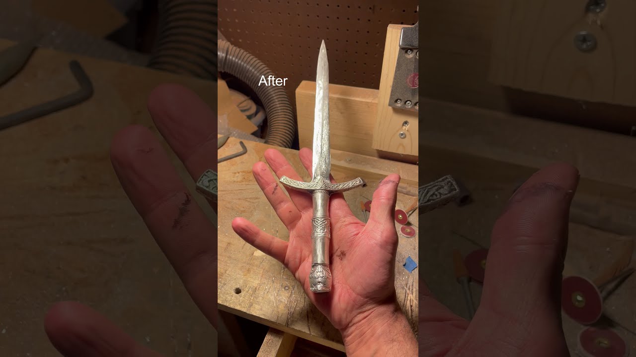 Pouring .999 Silver Dagger (12.5 ounces)