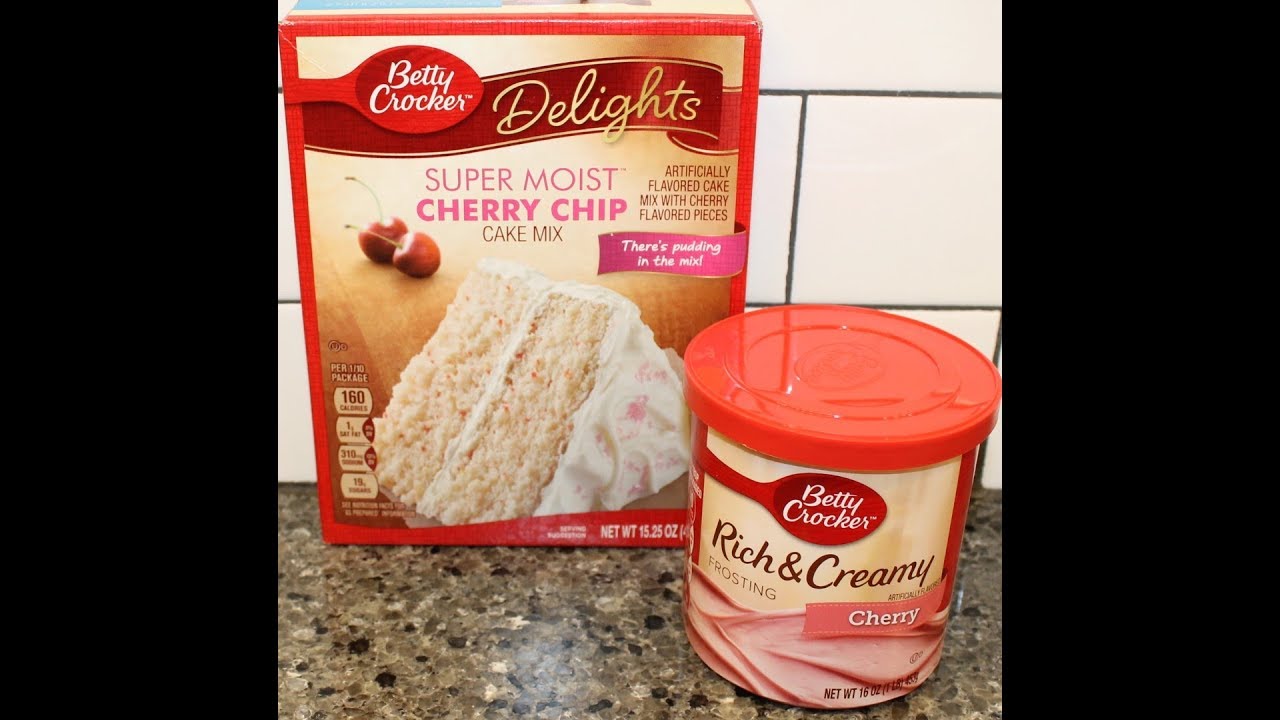 Betty Crocker Delights Super Moist Cherry Chip Cake Preparation & Review