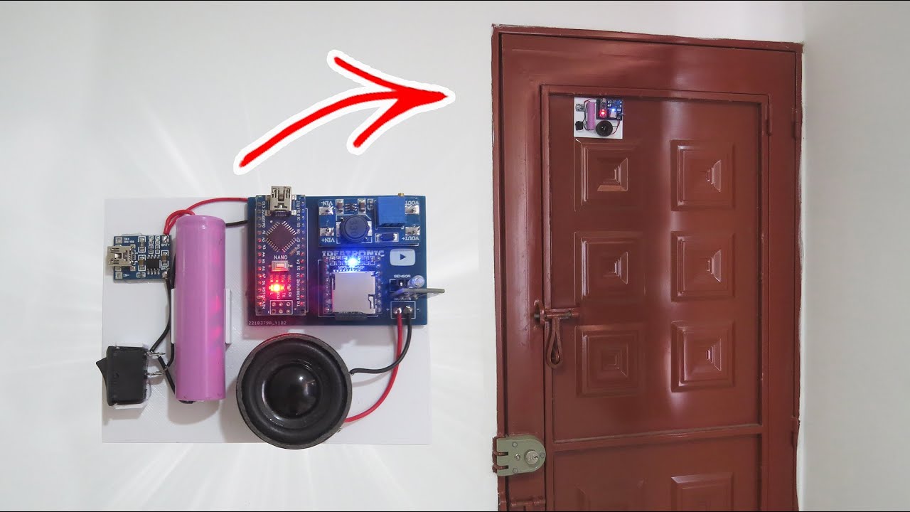 Alárma de Puerta por SENSOR DE VIBRACIÓN/Ideatronic