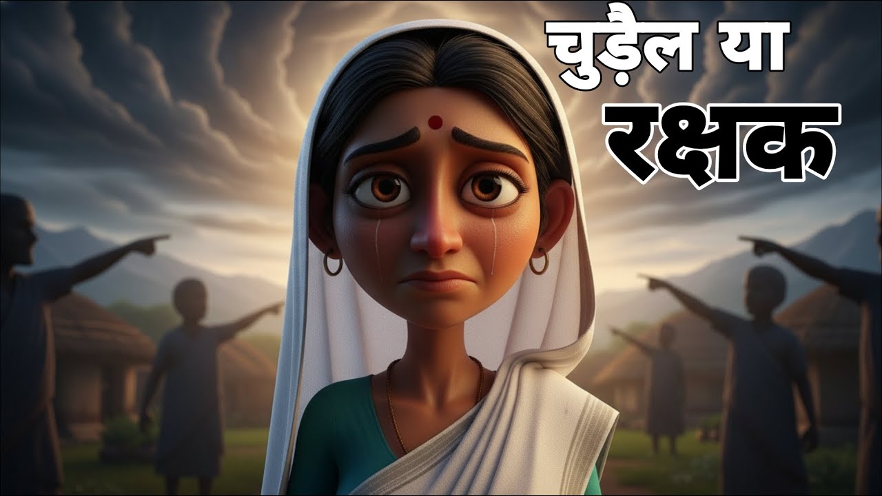 ⭐ जिसे चुड़ैल कहा… वही बनी गाँव की रक्षक! 😱🧙‍♀️✨ | Hindi Moral Story for Kids