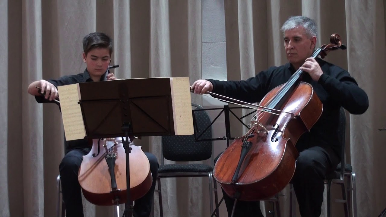 Sebastian Lee : Duo para dos cellos op.60. Concierto de alumnos en el Senado 2019.