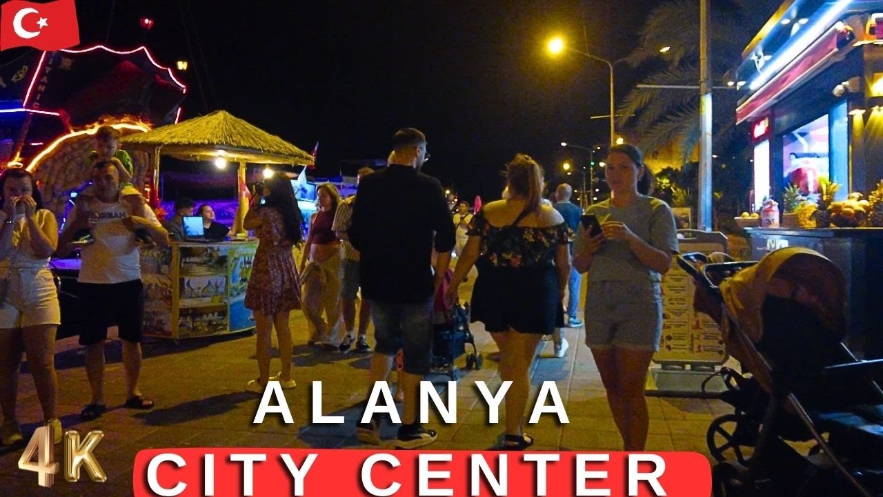 alanya city center 2025 september ! alanya marina ! alanya antalya turkey holiday !turkey travel 4k