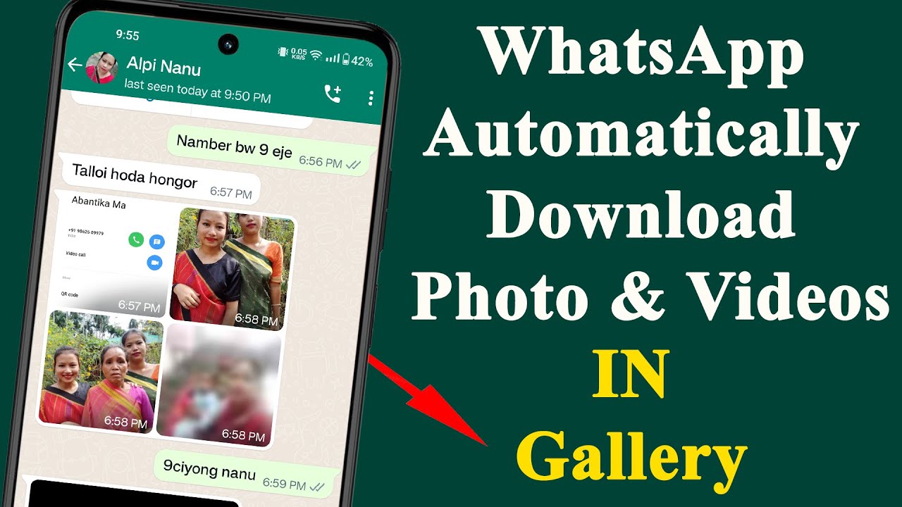 How to Automatically save WhatsApp photos to gallery