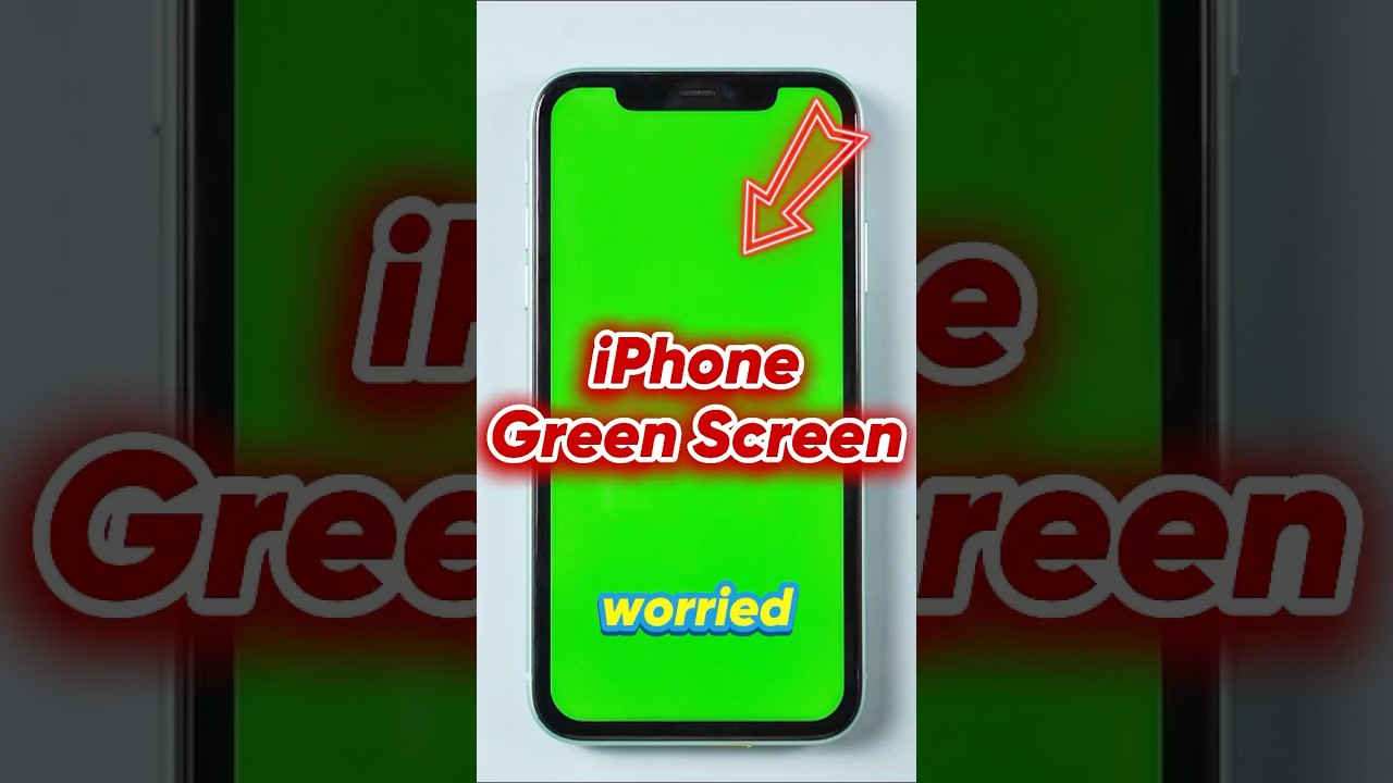 Как исправить проблему с зелёным экраном на iPhone | Простые способы #shorts