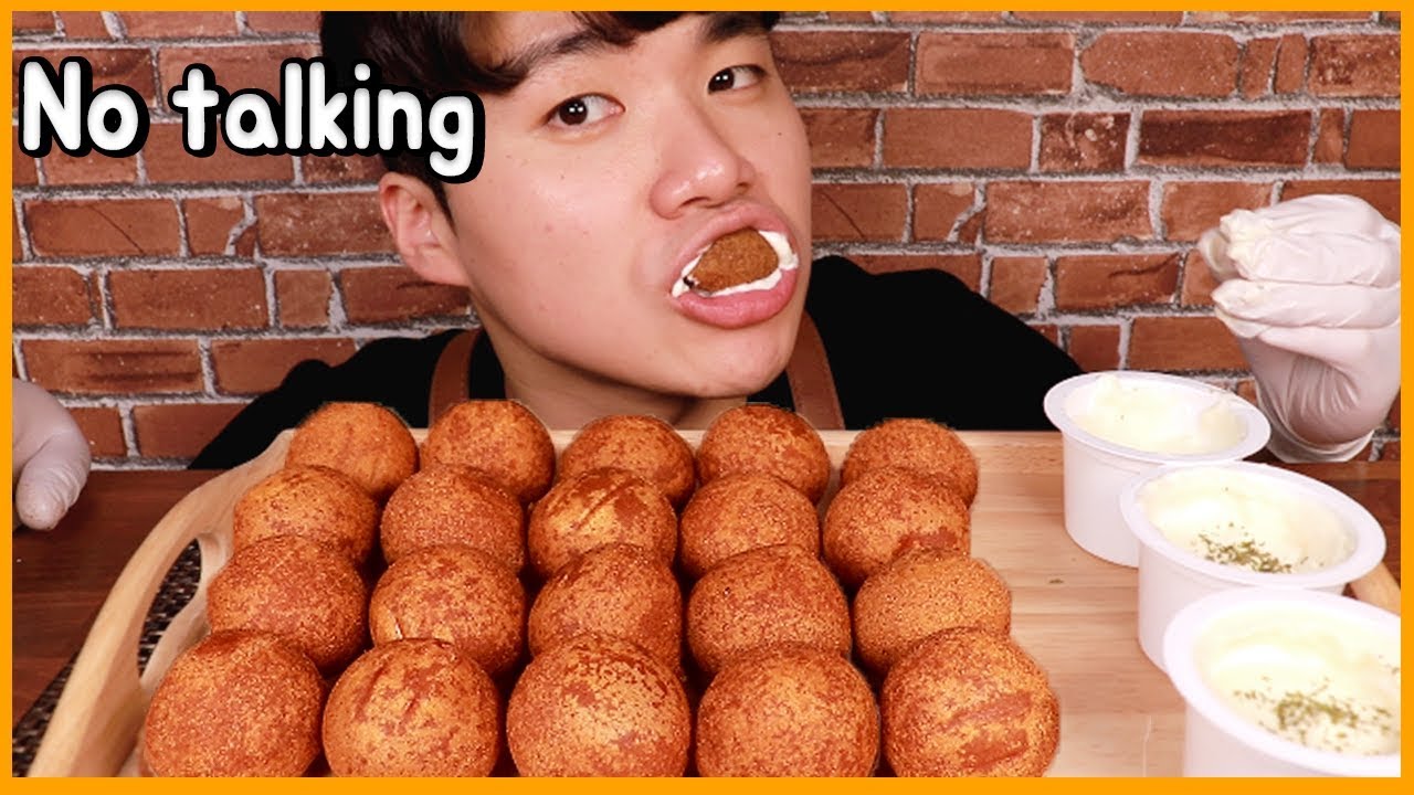 BHC 뿌링클소스 치즈볼 이팅사운드 ASMR*말없음 | Bburinkle Cheese Ball Eating Sound ASMR*No talking