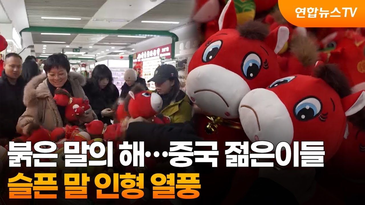 [지구촌톡톡] 붉은 말의 해…중국 젊은이들 사이서 슬픈 말 인형 열풍 外 / 연합뉴스TV (YonhapnewsTV)