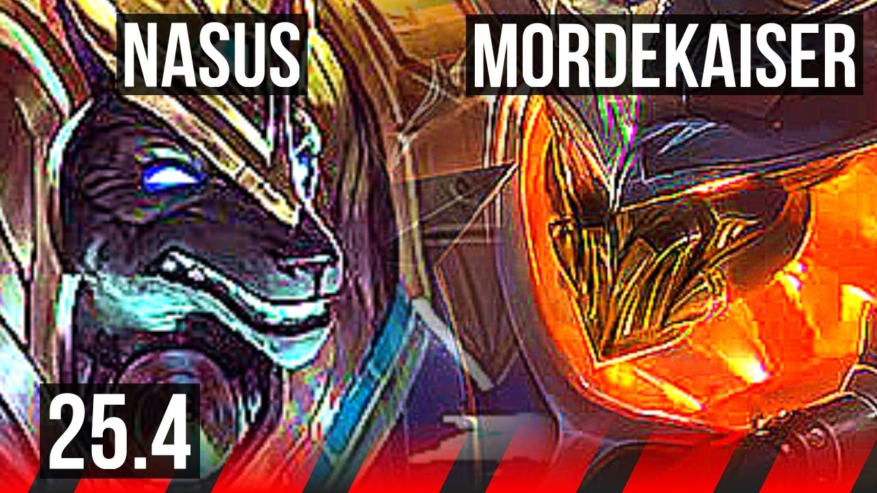 NASUS vs MORDEKAISER (TOP) | 5/0/0 | KR Diamond | 25.4