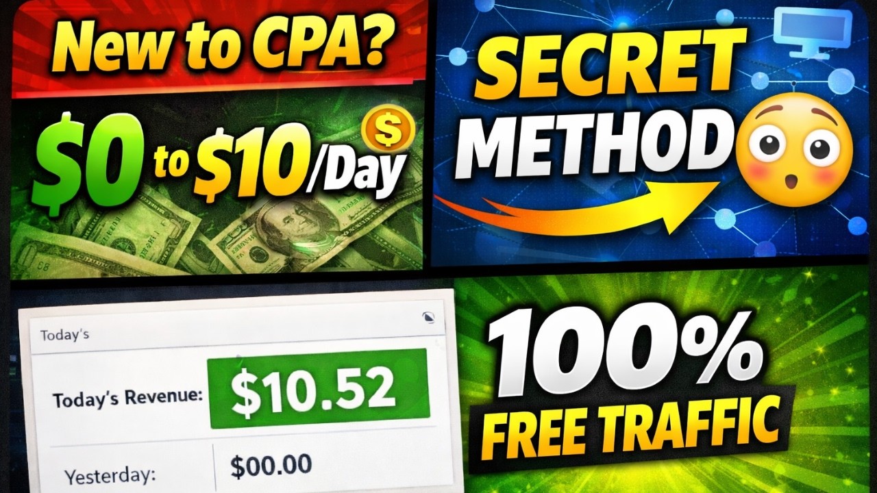 Massive Traffic Source for CPA Marketing 2026 Bangla! (No Investment)