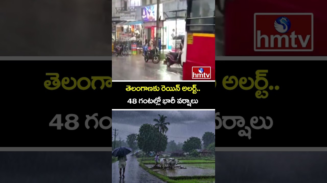 తెలంగాణకు రెయిన్ అలర్ట్.. 48 గంటల్లో భారీ వర్షాలు   | Rain Alert To Telangana | hmtv