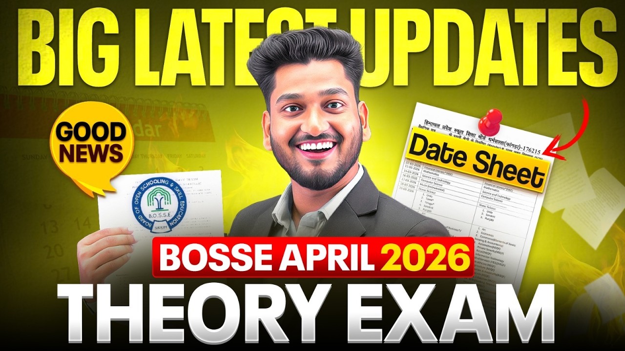 BOSSE April 2026 Theory Datesheet Declared 😱 | Exam Centre, Timing & Centre Form Date