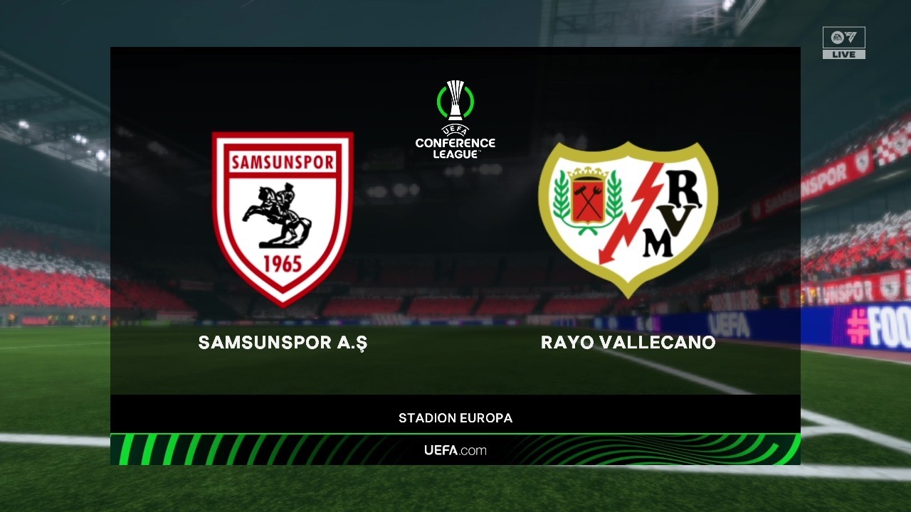 FC 26 - Samsunspor vs Rayo Vallecano - partido de ida de los octavos de la Conference League 25/26