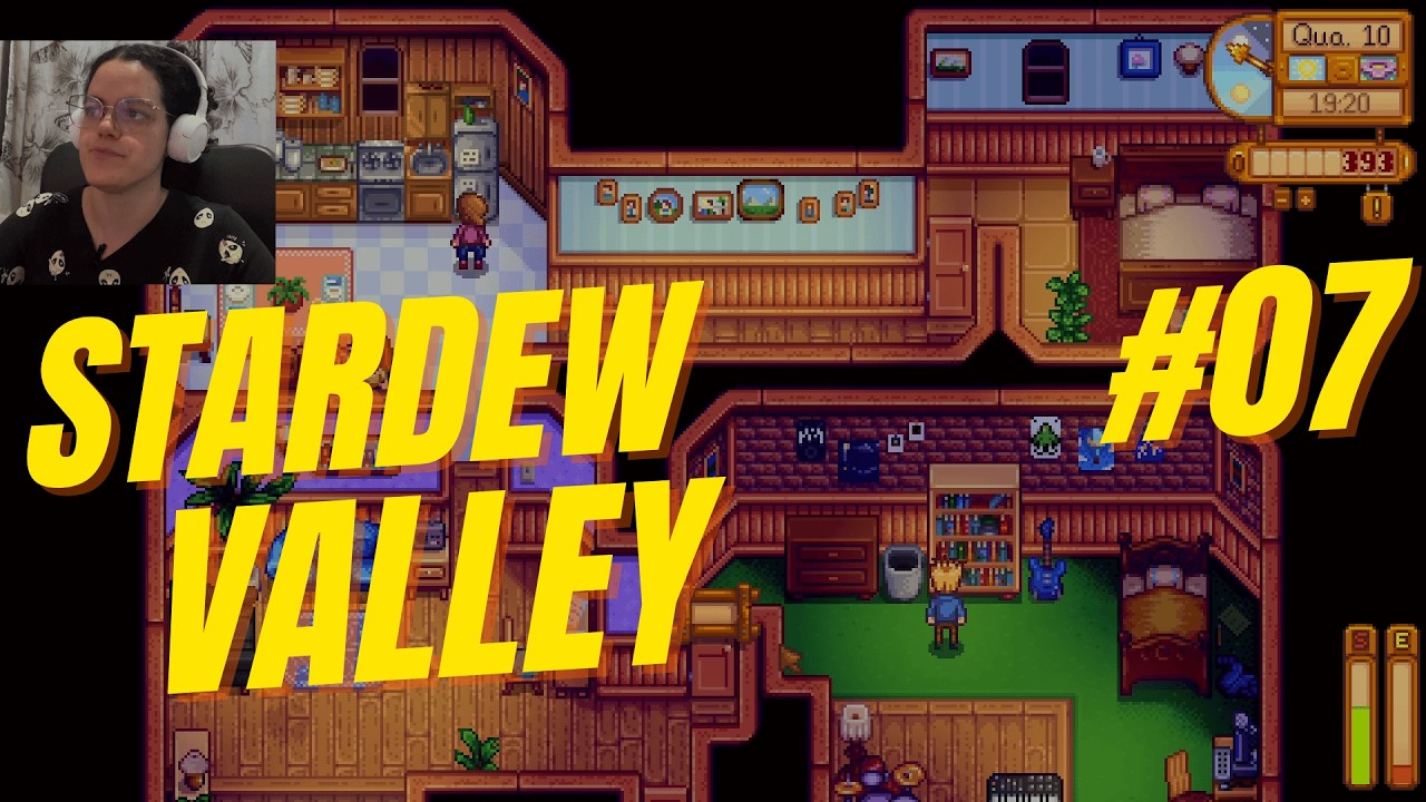 Cheguei no nível 10 das Minas e aniversário do Vincent | Stardew Valley #07
