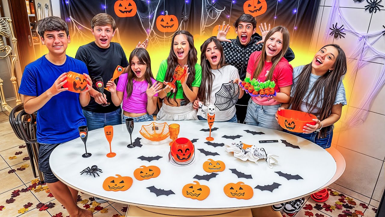 REUNIMOS A TROPA PARA PREPARAR NOSSA FESTA DE HALLOWEEN 🎃