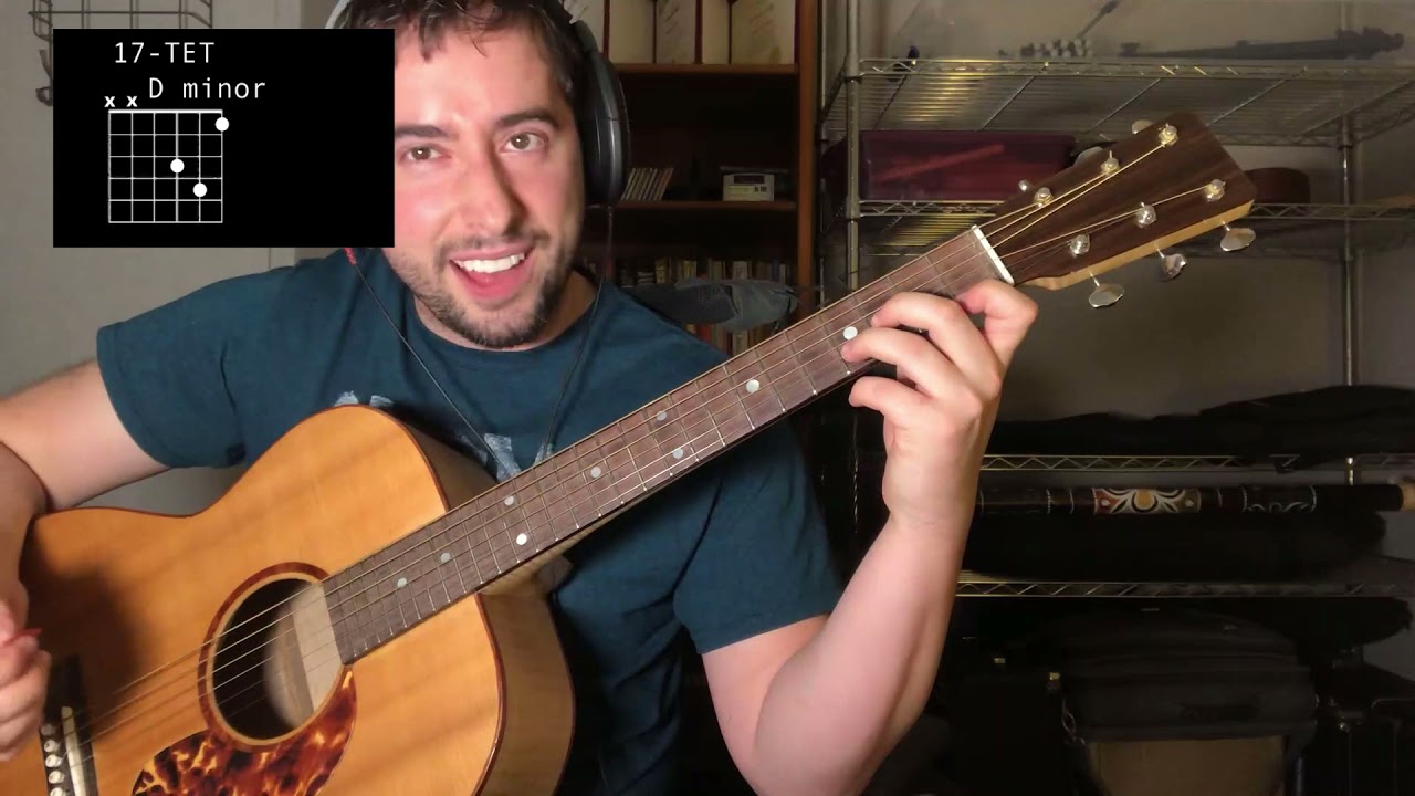 Open chords on microtonal guitars (15, 17, 19, and 22-tone)