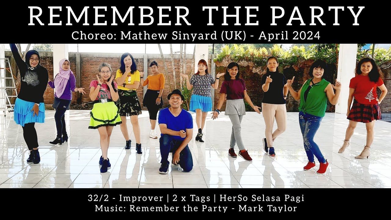 Remember The Party Line Dance | Improver | Mathew Sinyard (UK)