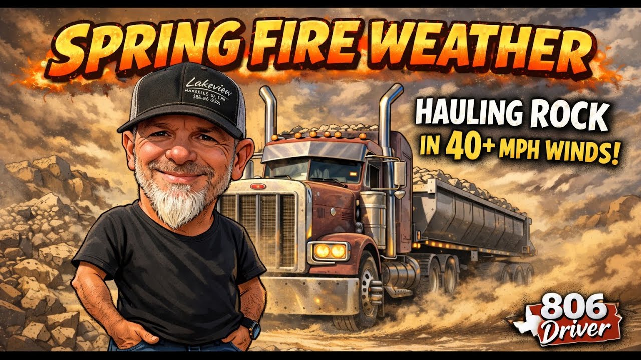 Battling Fire Weather & High Winds: Hauling from Memphis to Woodward and Back!