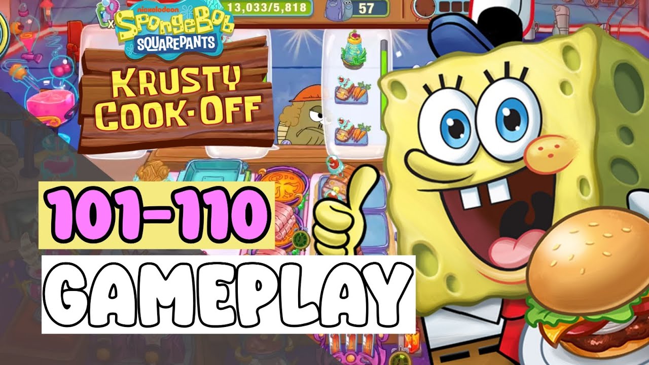 ALCHEMY ROOM ISLAND IN THE SKY Level 101-110 - SpongeBob: Krusty Cook-Off - Gameplay Walkthrough