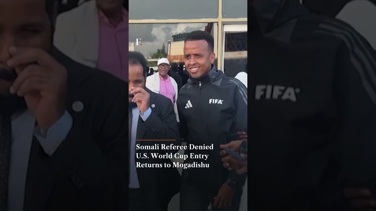 Somali Referee Denied U.S. World Cup Entry Returns to Mogadishu | Firstpost News | N18G