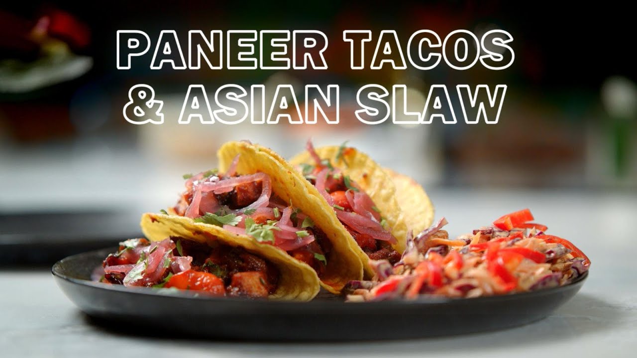 Paneer Tacos & Asian slaw