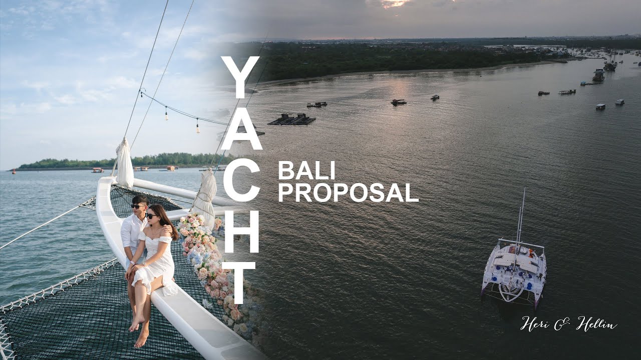 Ideas for the Perfect Yacht Proposal in Bali // Heri & Hellin