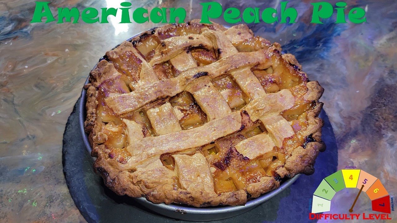 American Pie / Delicious Homegrown Peaches ASMR Cooking