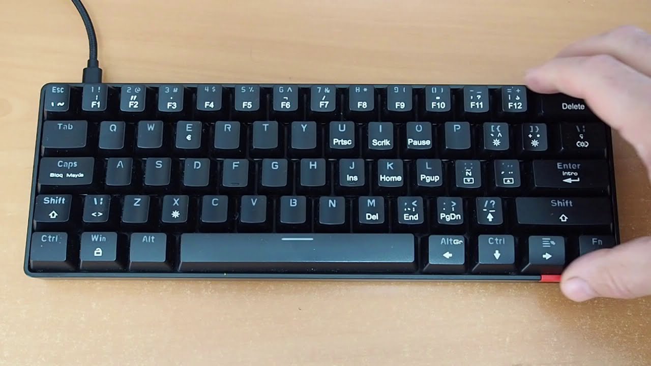 MINI teclado mecánico HAVIT - Red Switches