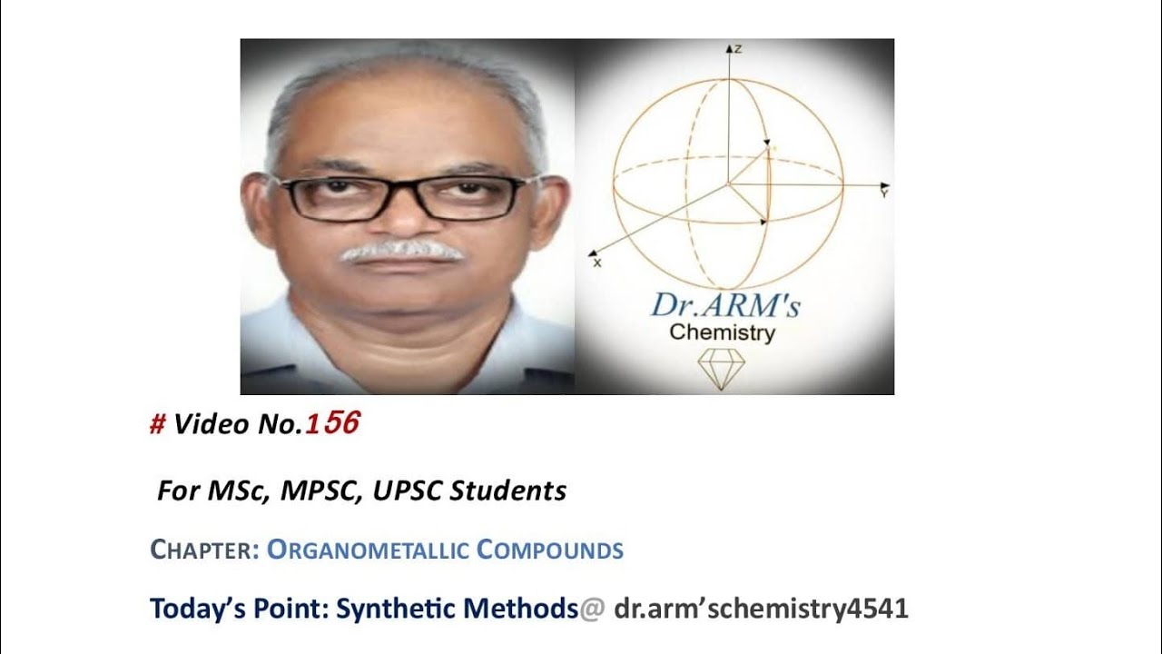 Organometallic Compounds: Synthetic Methods@dr.armschemistry4541