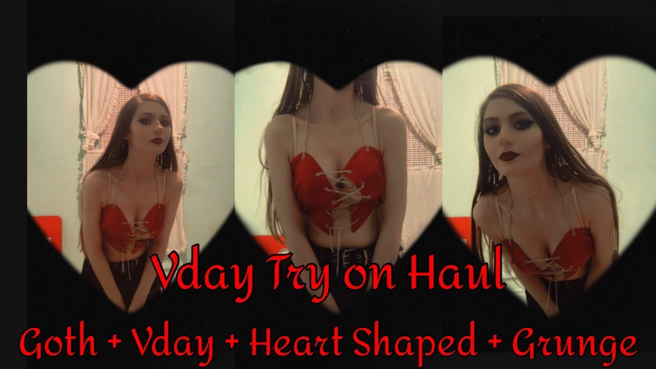 GOTH VALENTINES DAY TRY ON HAUL