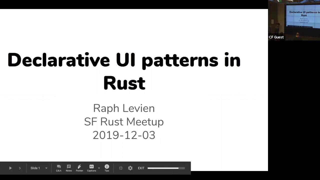 Bay Area Rust Meetup @ Cloudflare December 3, 2019