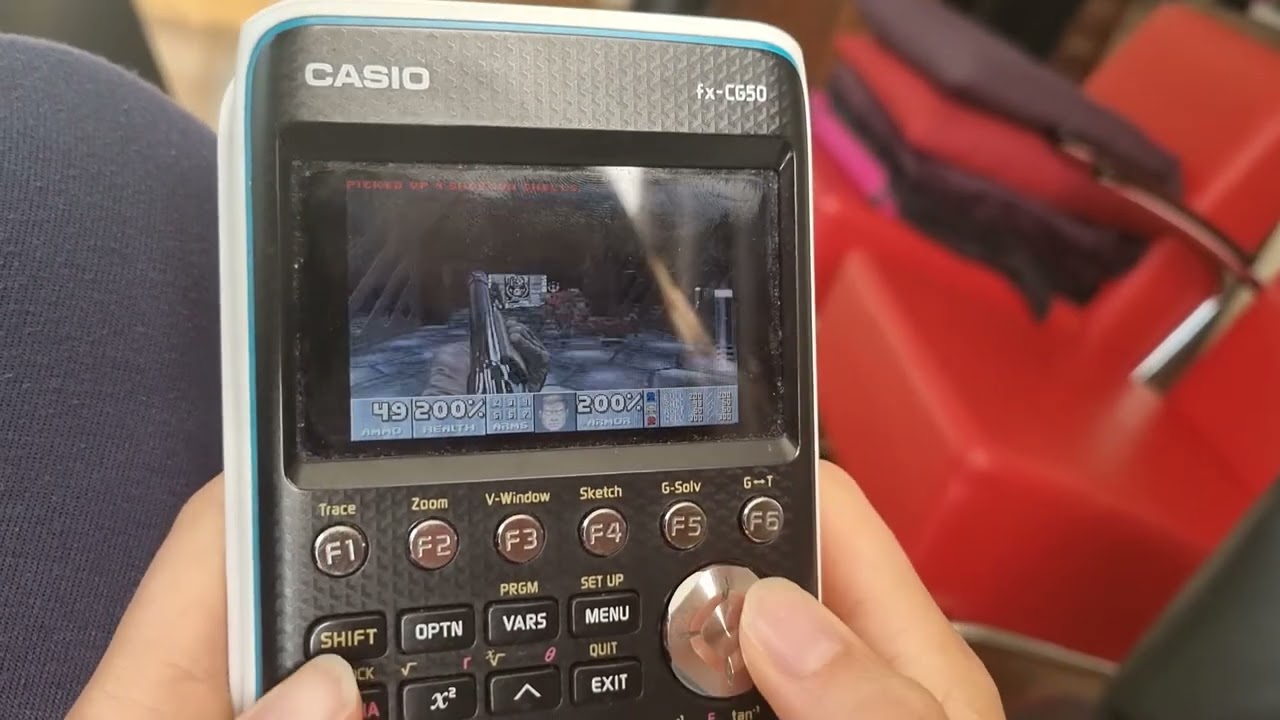 Doom on a Casio FX-CG50 calculator