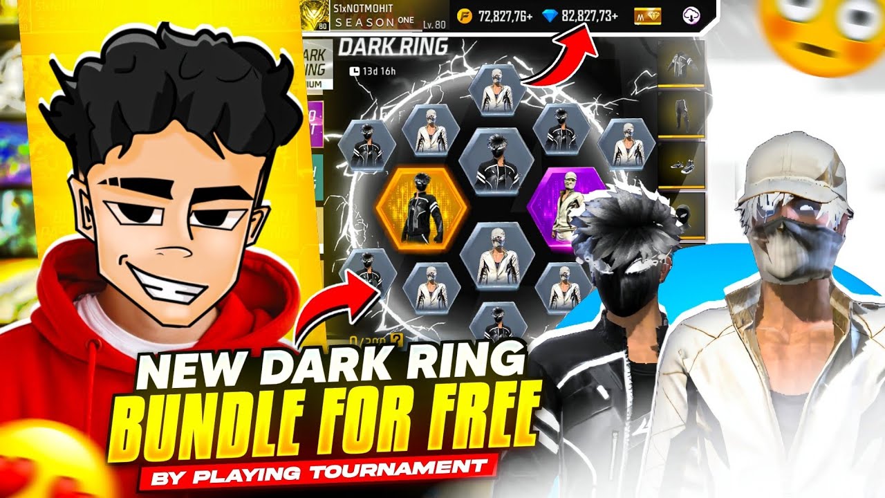 Finally I Got Dark Ring Bundle for FREE 😲 By Playing Tournament 🤯 - Free Fire