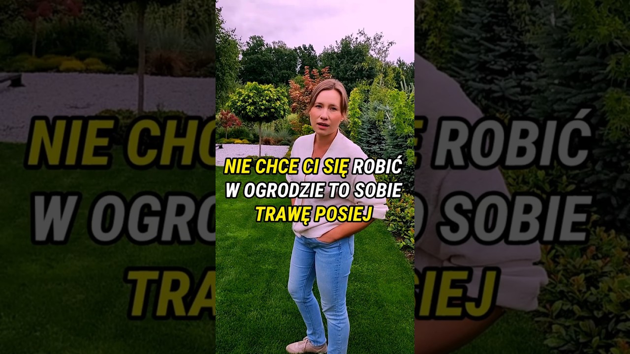 Nie chce Ci się robić w ogrodzie? POSIEJ TRAWĘ! 
