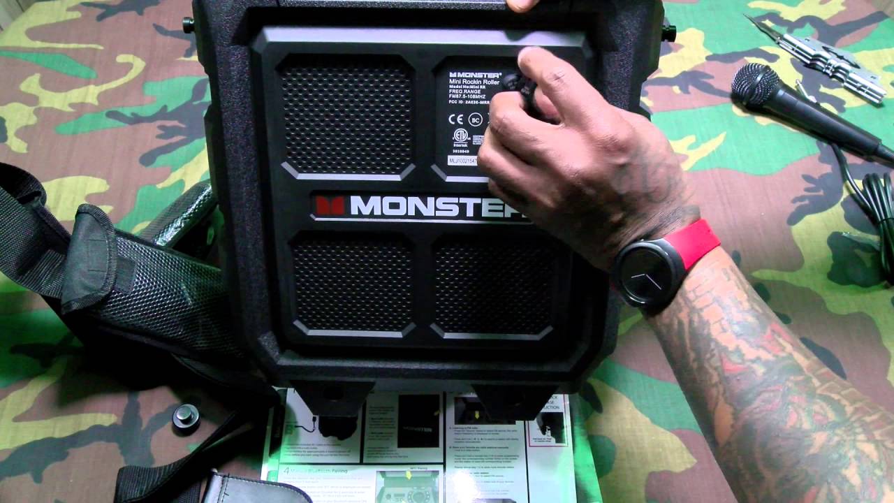 Monster Rockin Roller Mini Portable Indoor/Outdoor Bluetooth Speaker