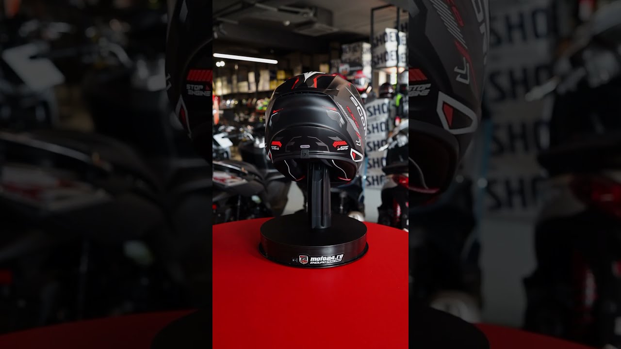 Casca Moto Full-Face Scorpion Exo 391 Haut Negru Mat/Rosu