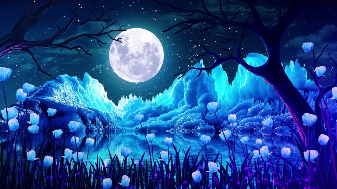 Soothing & Meditative Singing in an Enchanting Forest  • Sleep Fast, Stress Relief, Calm Down 🌕✨