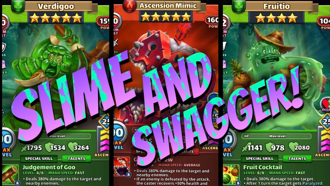 Empires & Puzzles FREE GIFT Ascension Mimics revisited, Verdigoo & Fruitio saladed Happy Weekending!