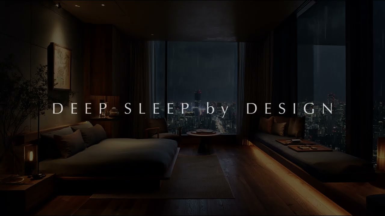 Ambient Rain Sounds for Sleep | Dark Interior, No Disruptions