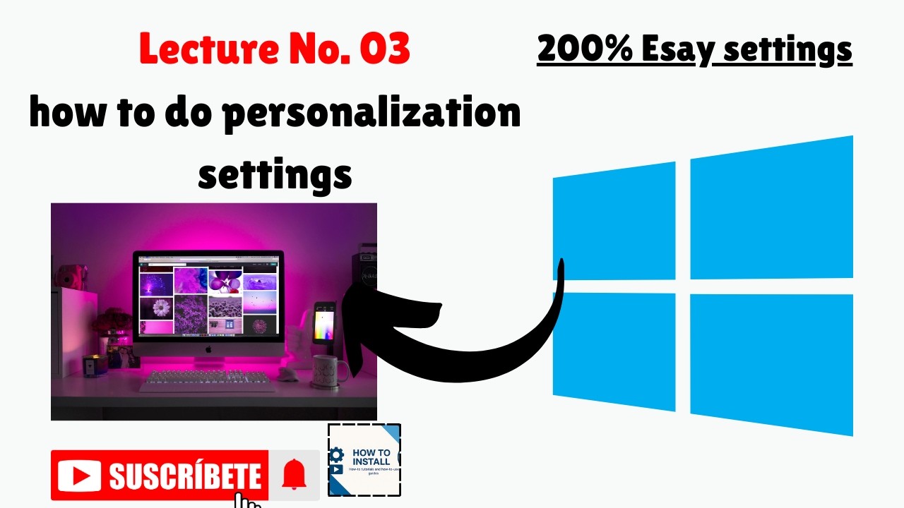 1️⃣ Windows 10/11 Personalization Settings | Complete Beginner Guide (Lecture 3)