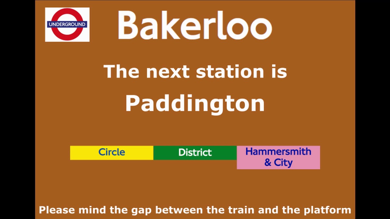 Объявления Bakerloo Line (Эмма Кларк) Элефант и Касл — Харроу и Уилдстоун