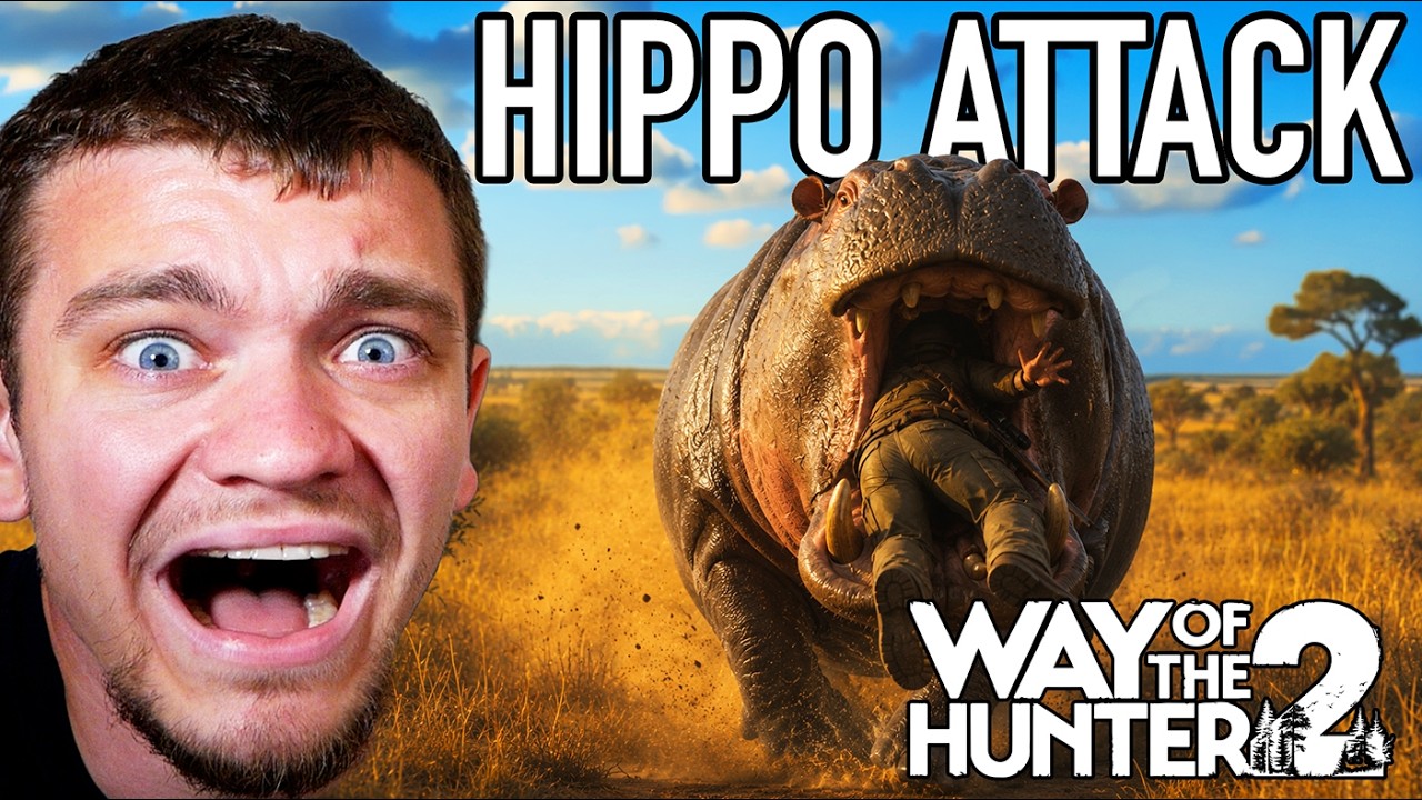 Нападение гиппопотамов в Way of the Hunter 2!